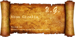 Uzon Gizella névjegykártya